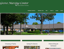 Tablet Screenshot of grovenursingcenter.com